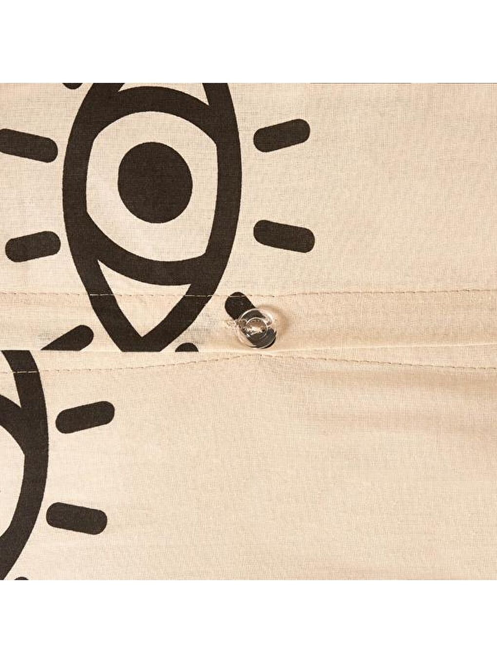 Soft Karya Tek Kişilik Nevresim Takımı - Bej / Siyah-3