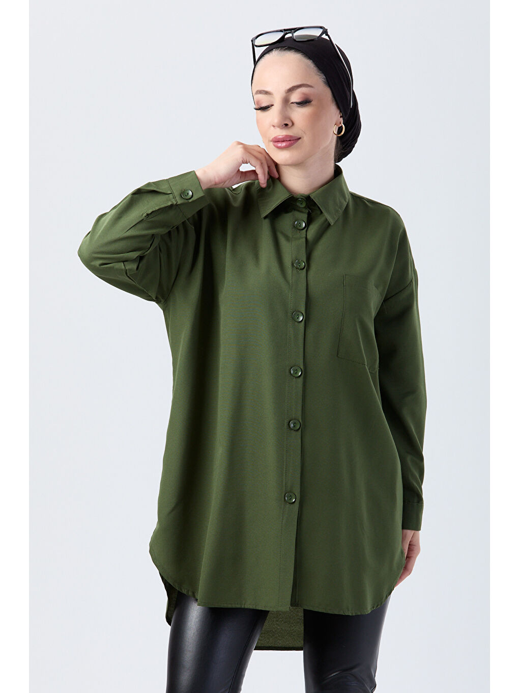 Tek Cepli Gömlek Haki - 27087