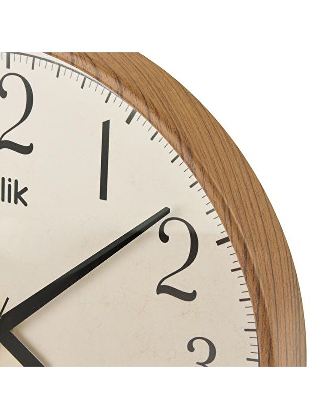 Kahverengi Simplex Ahşap Görünümlü Duvar Saati - Ceviz - 38 cm-2