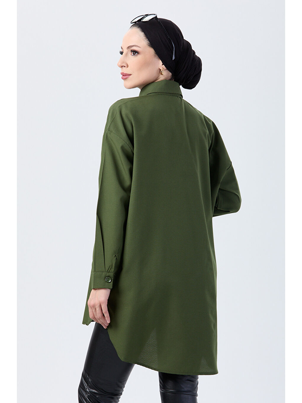 Tek Cepli Gömlek Haki - 27087-5