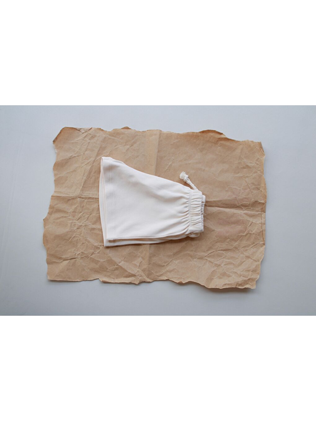 Ekru Krem Basic Şort-3