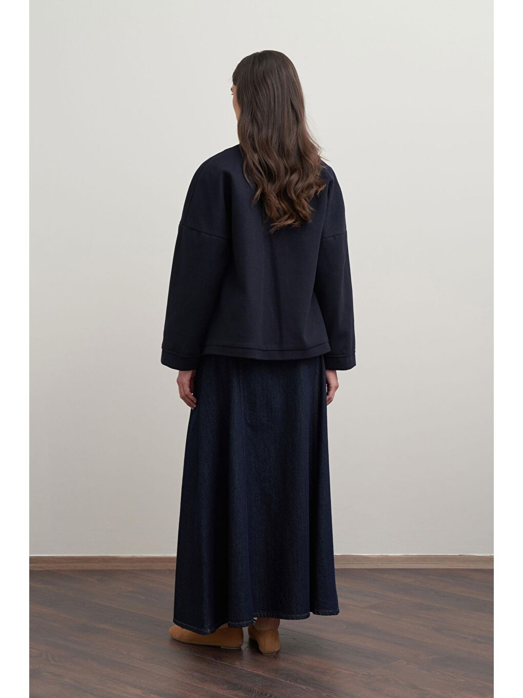 Lacivert-Cepli Kısa Kaşe Ceket-3