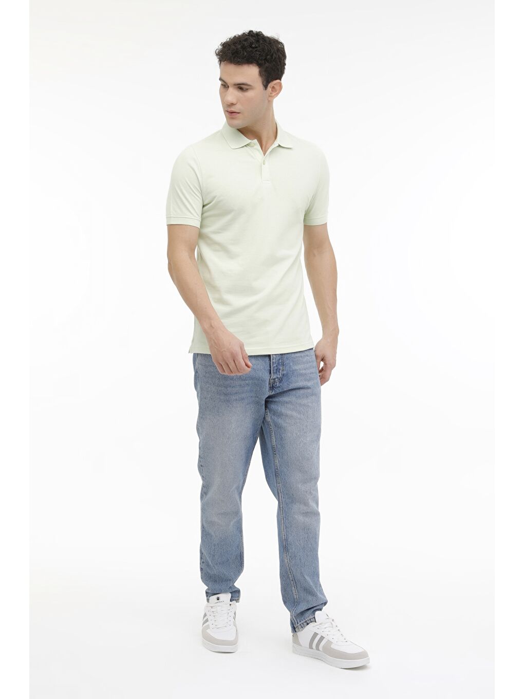 Yeşil M-SN328 T-SHIRT 4FX Mint Erkek Kısa Kol Tişört-2