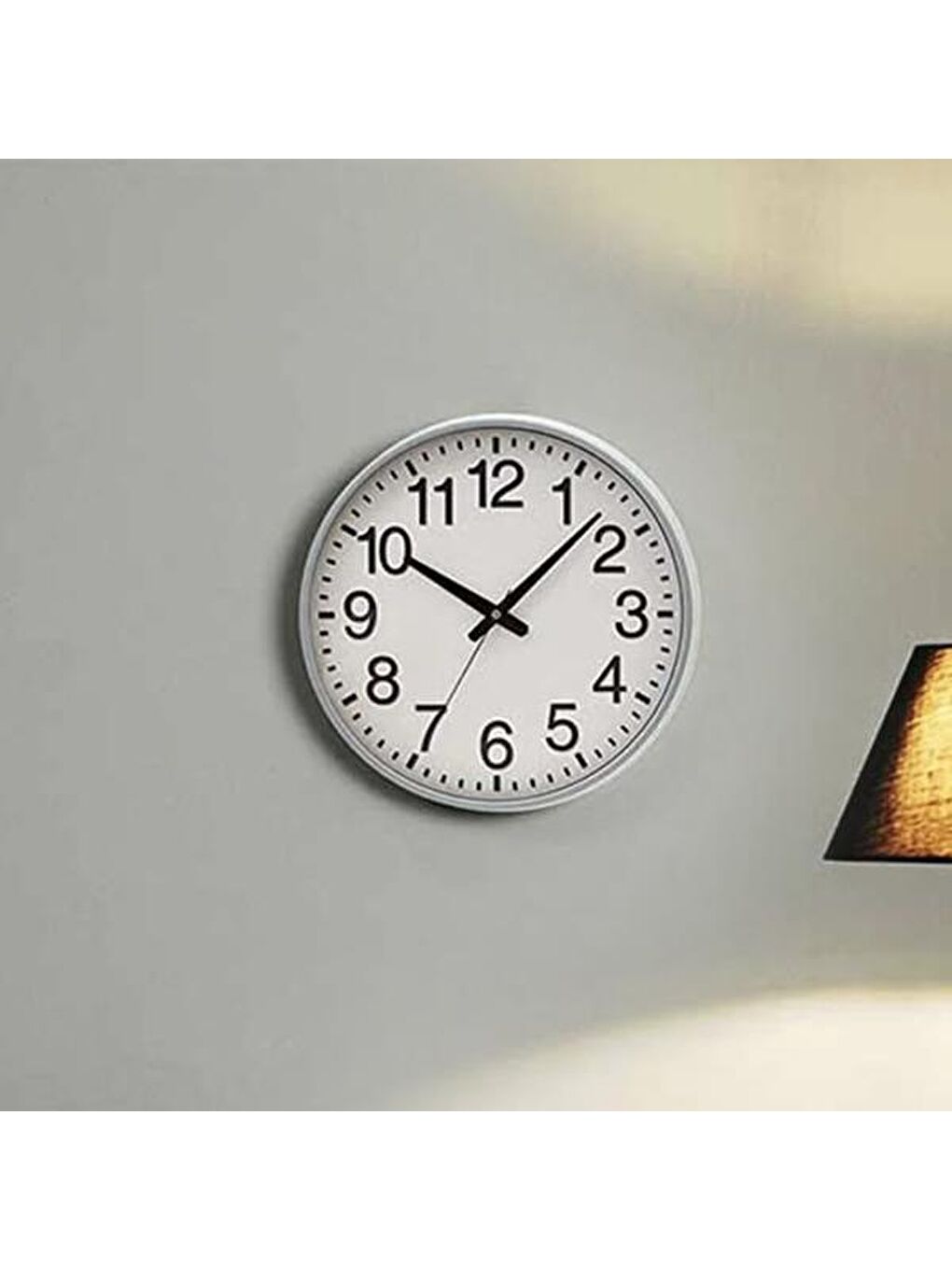 Simplex Duvar Saati - Beyaz - 38 cm-3