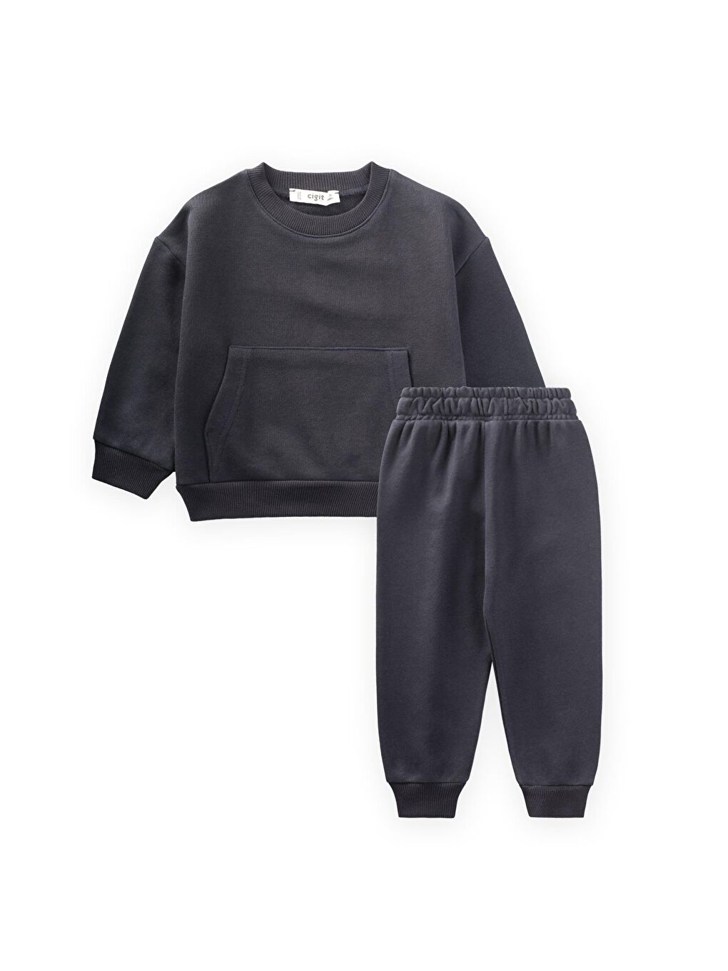 Sweatshirt Takım 1-8 Yaş Antrasit