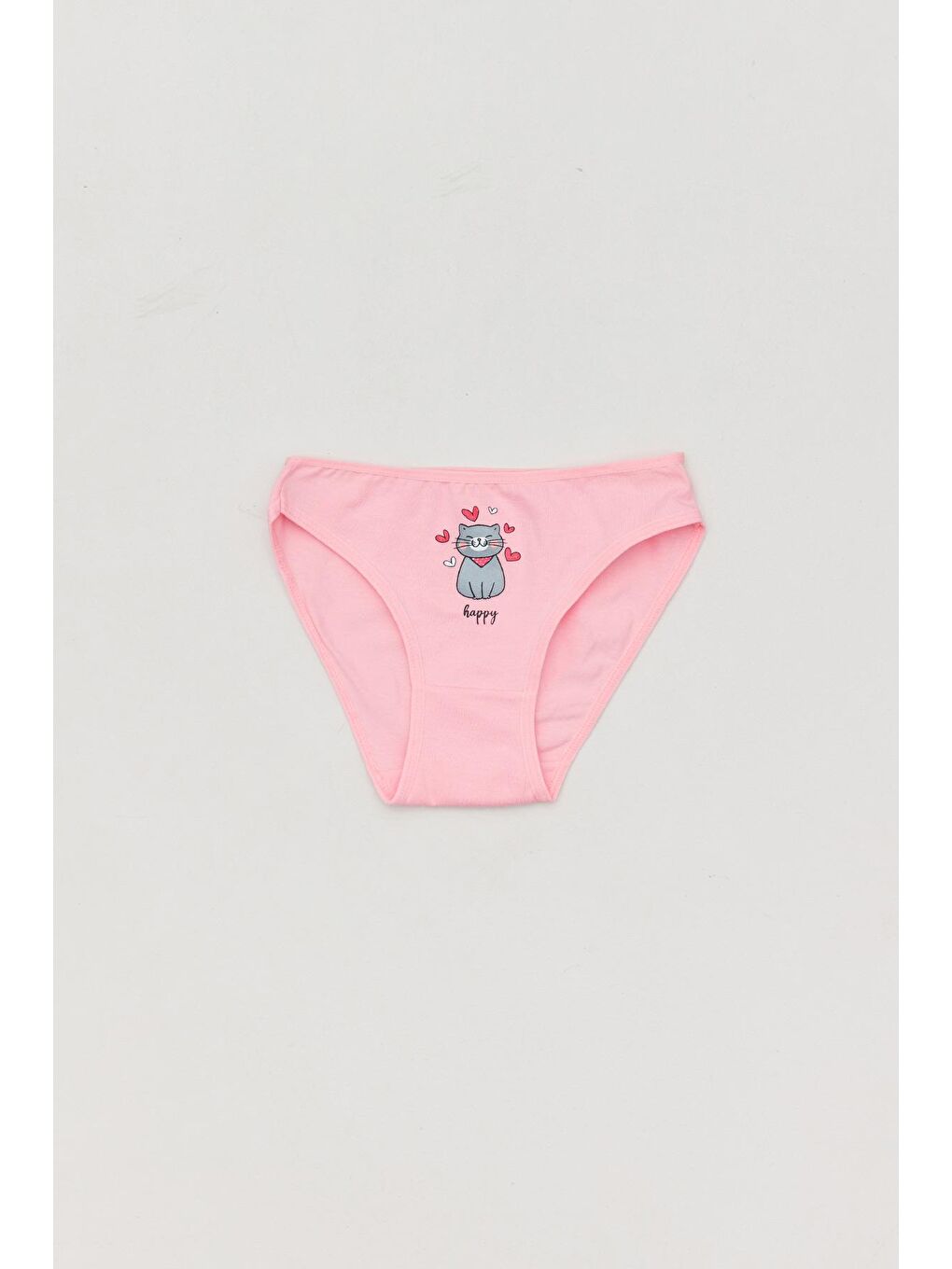 Kırmızı Kedi Baskılı 7 Li Kız Çocuk Külot-4