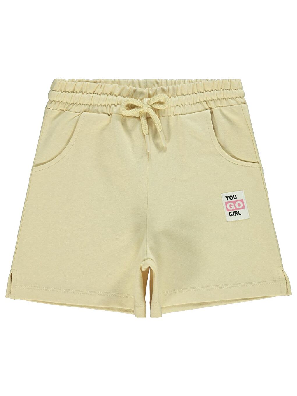 Girls Basic 10-13 Yaş Şort - Sarı 10-11 Yaş