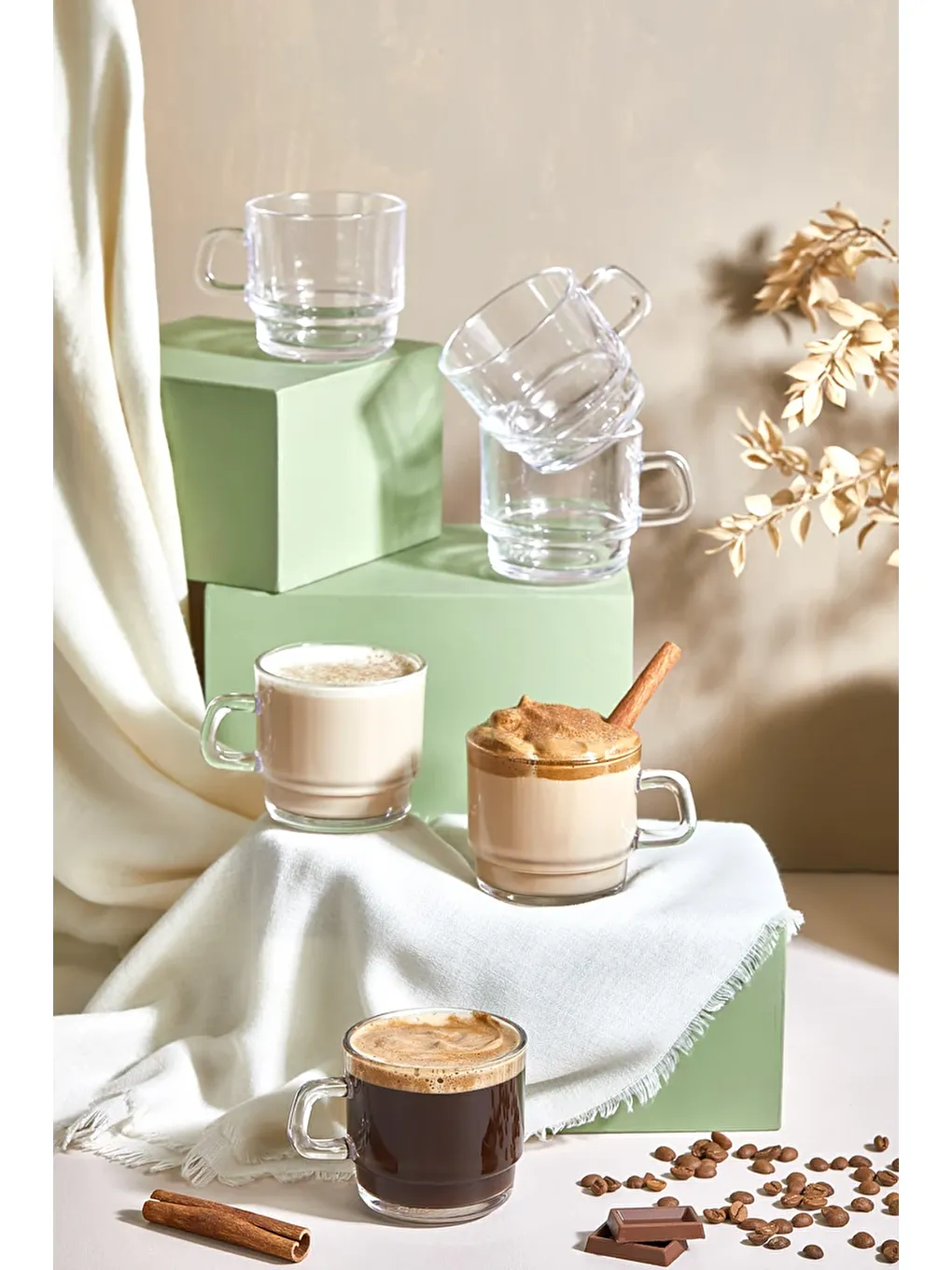 Renksiz Vetro 6 Parça Çay/Kahve/Meşrubat Bardağı Seti