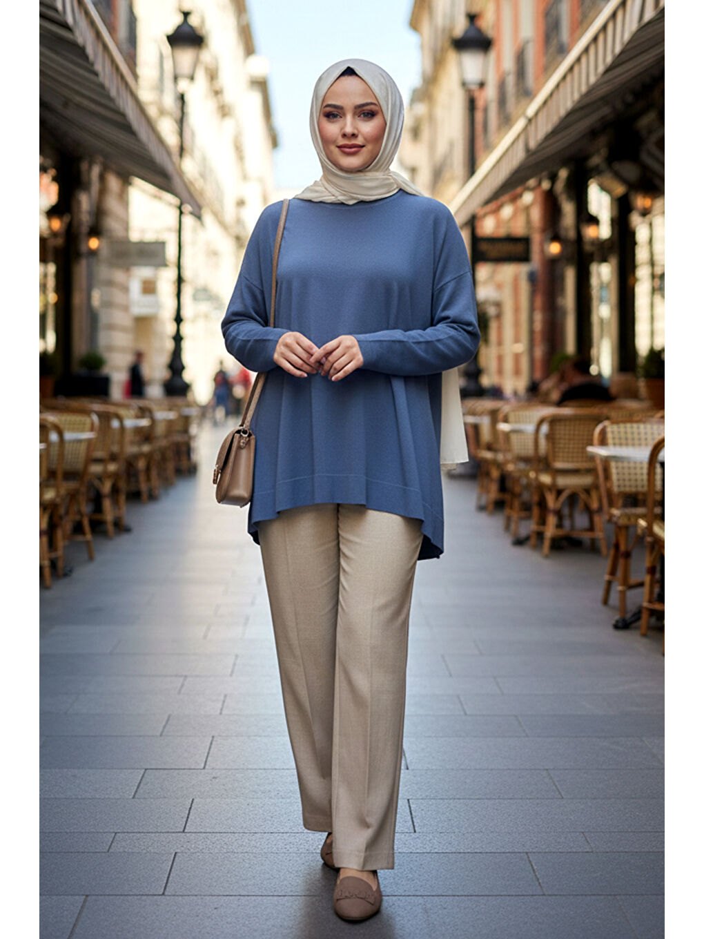 Basic Triko Tunik 902 İndigo-1