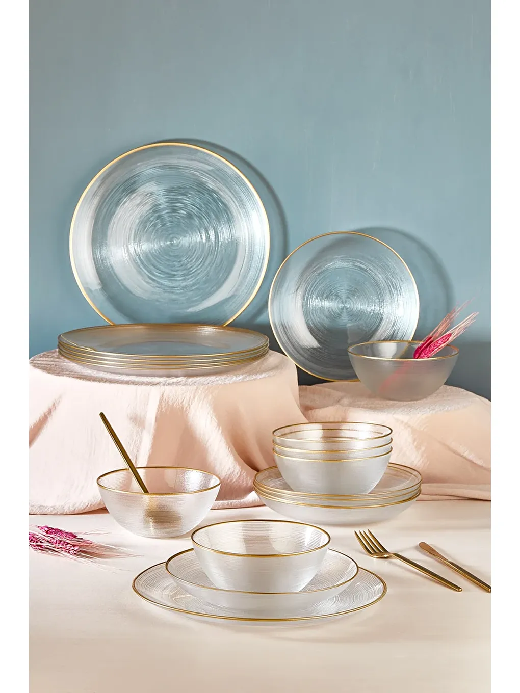 Renksiz Ares 18 Parça Yemek Takımı - 6 Kişilik