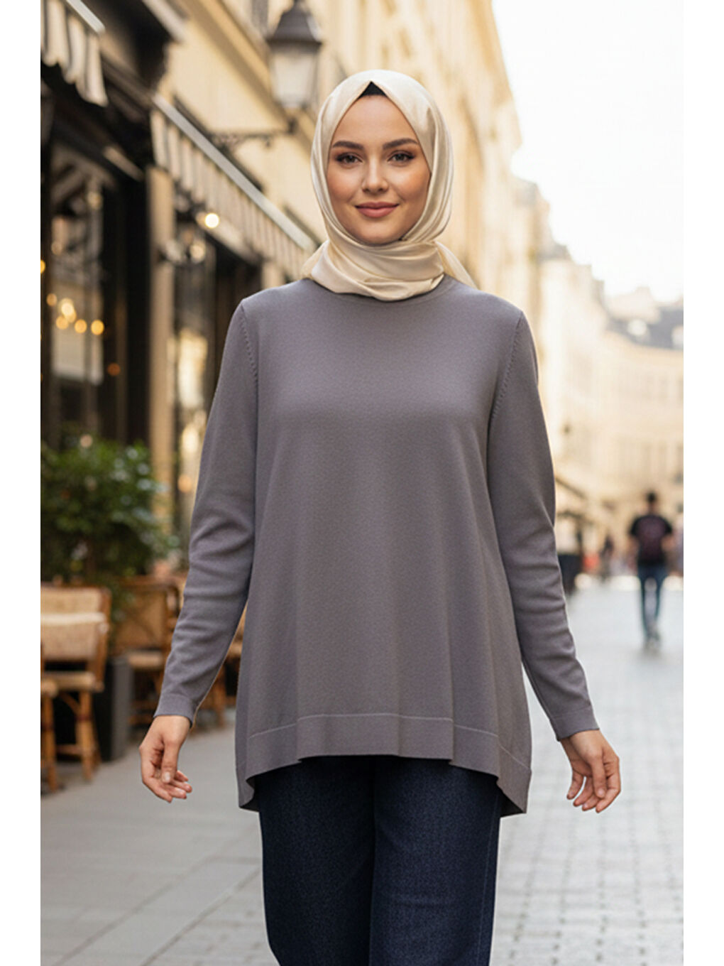 Basic Triko Tunik 902 Antrasit