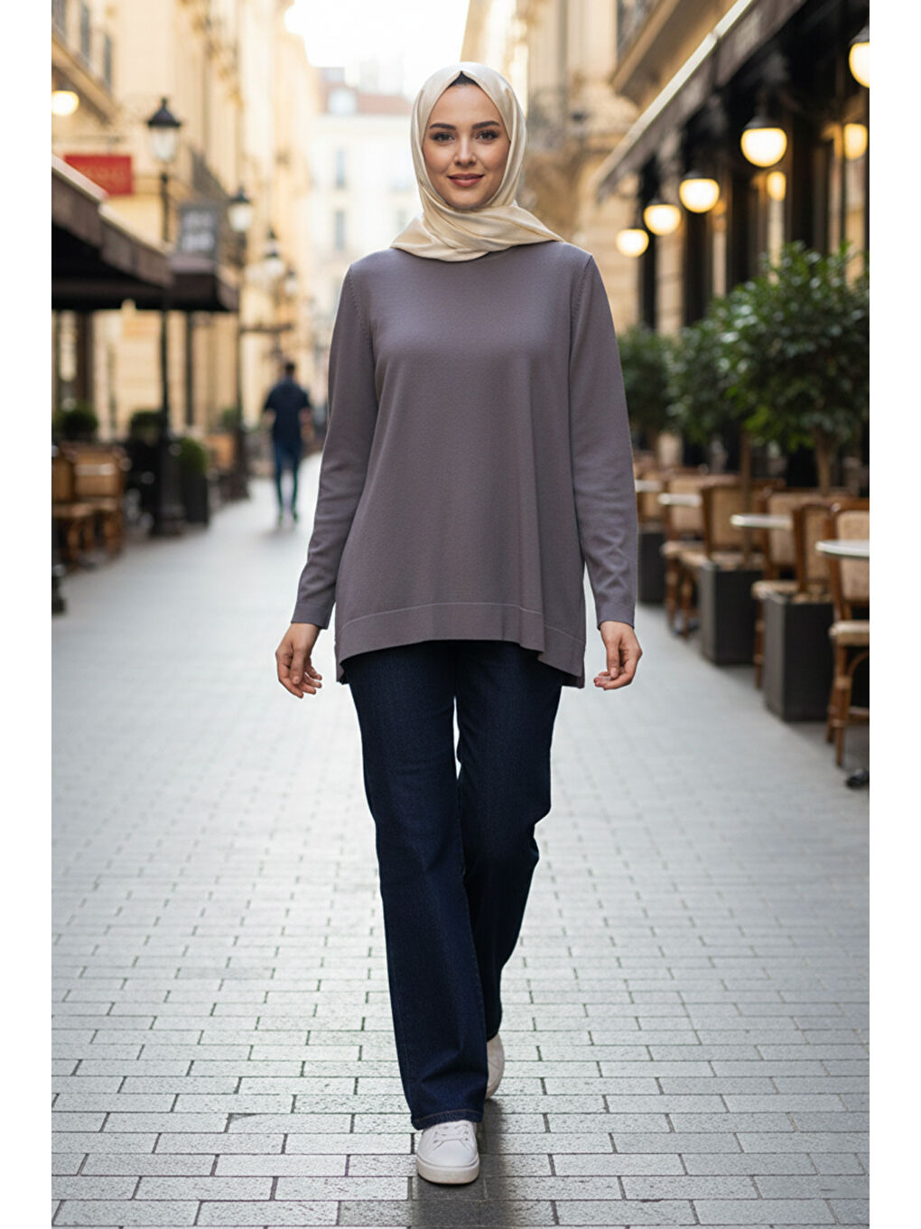 Basic Triko Tunik 902 Antrasit-1