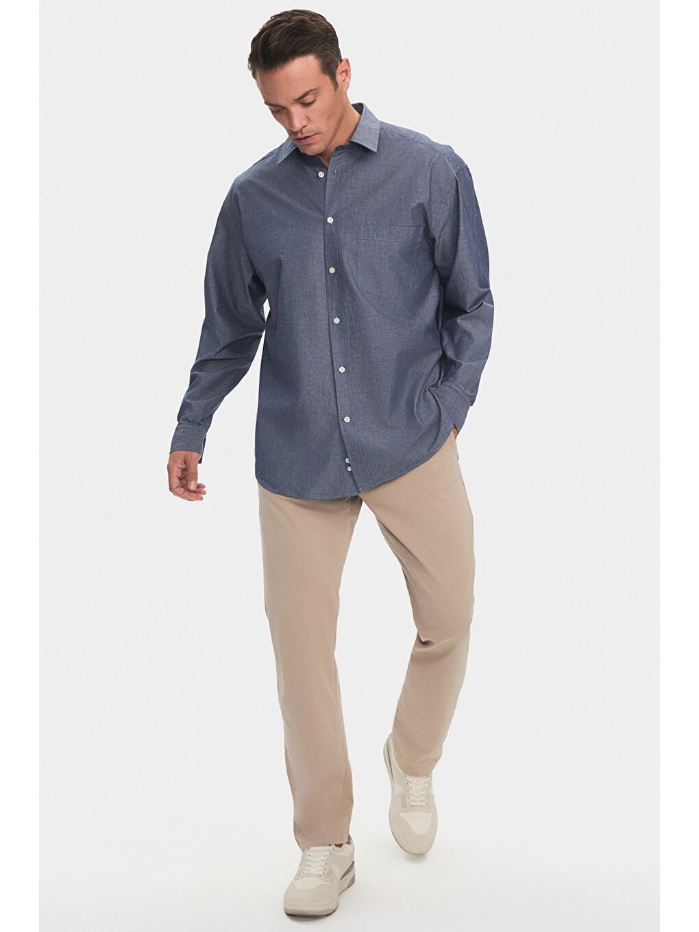 İndigo Exclusive Erkek Oversize Gömlek-4