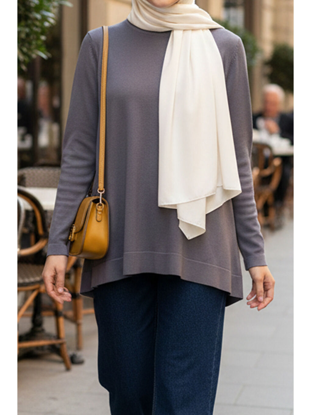 Basic Triko Tunik 902 Antrasit-3