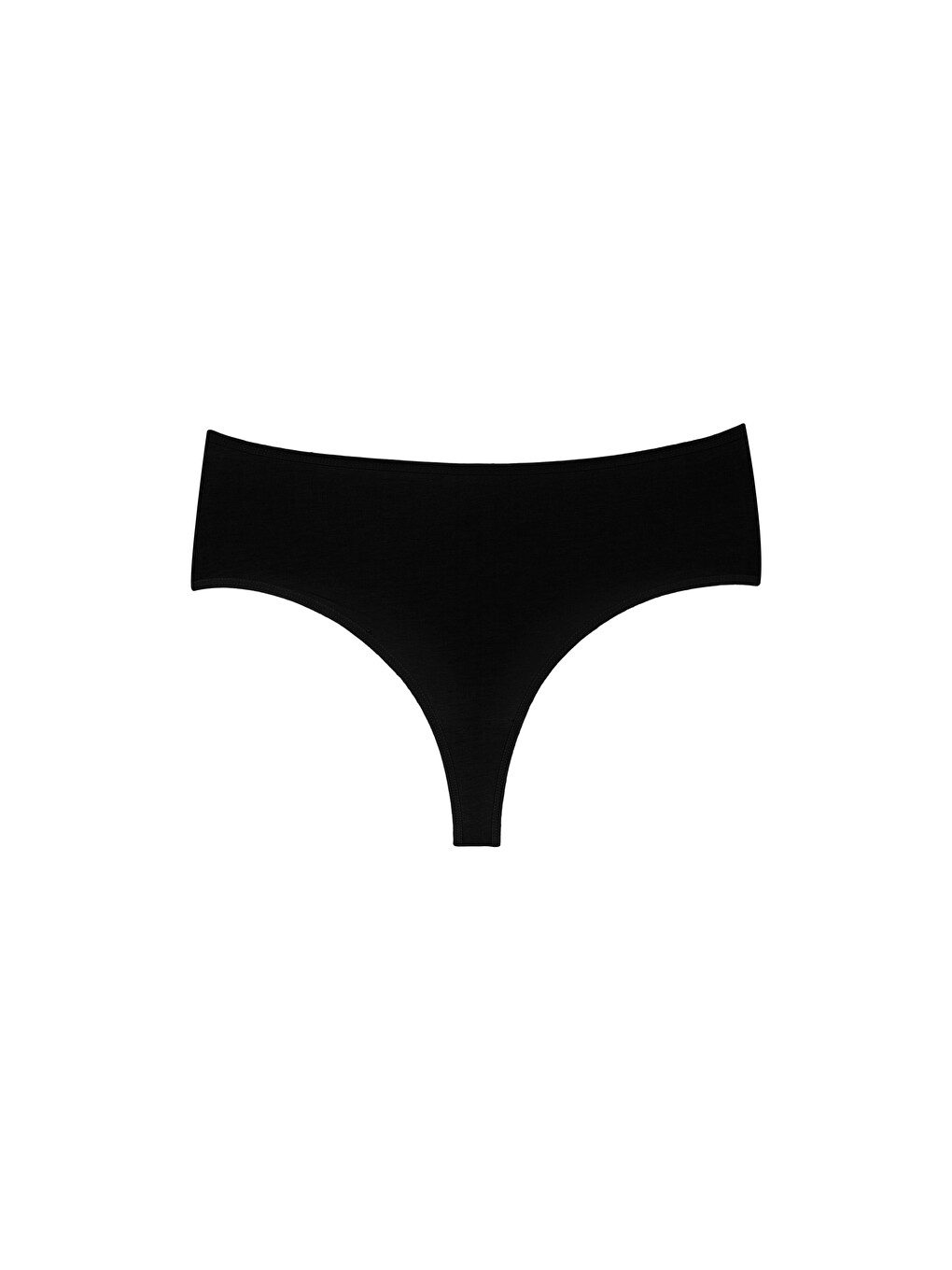 Beyaz Kadın Çamaşır Pamuklu Renkli Yükek Bel Tanga 5'li Paket (m-l-xl)-5