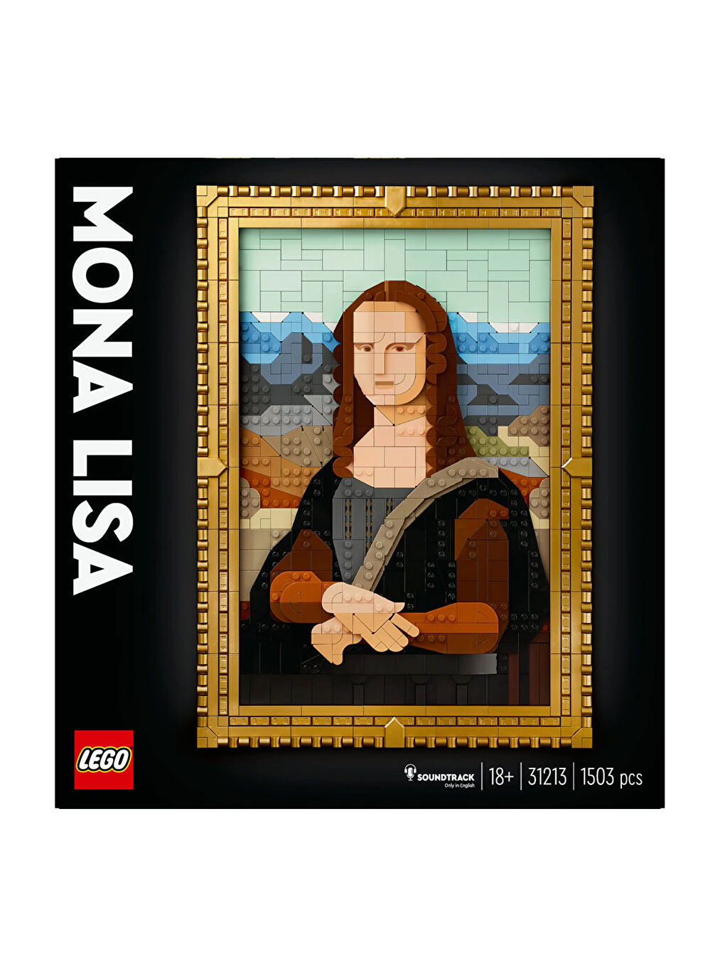 Lego Renksiz Art Mona Lisa Yetişkinler için Tablo Yapım Seti 31213