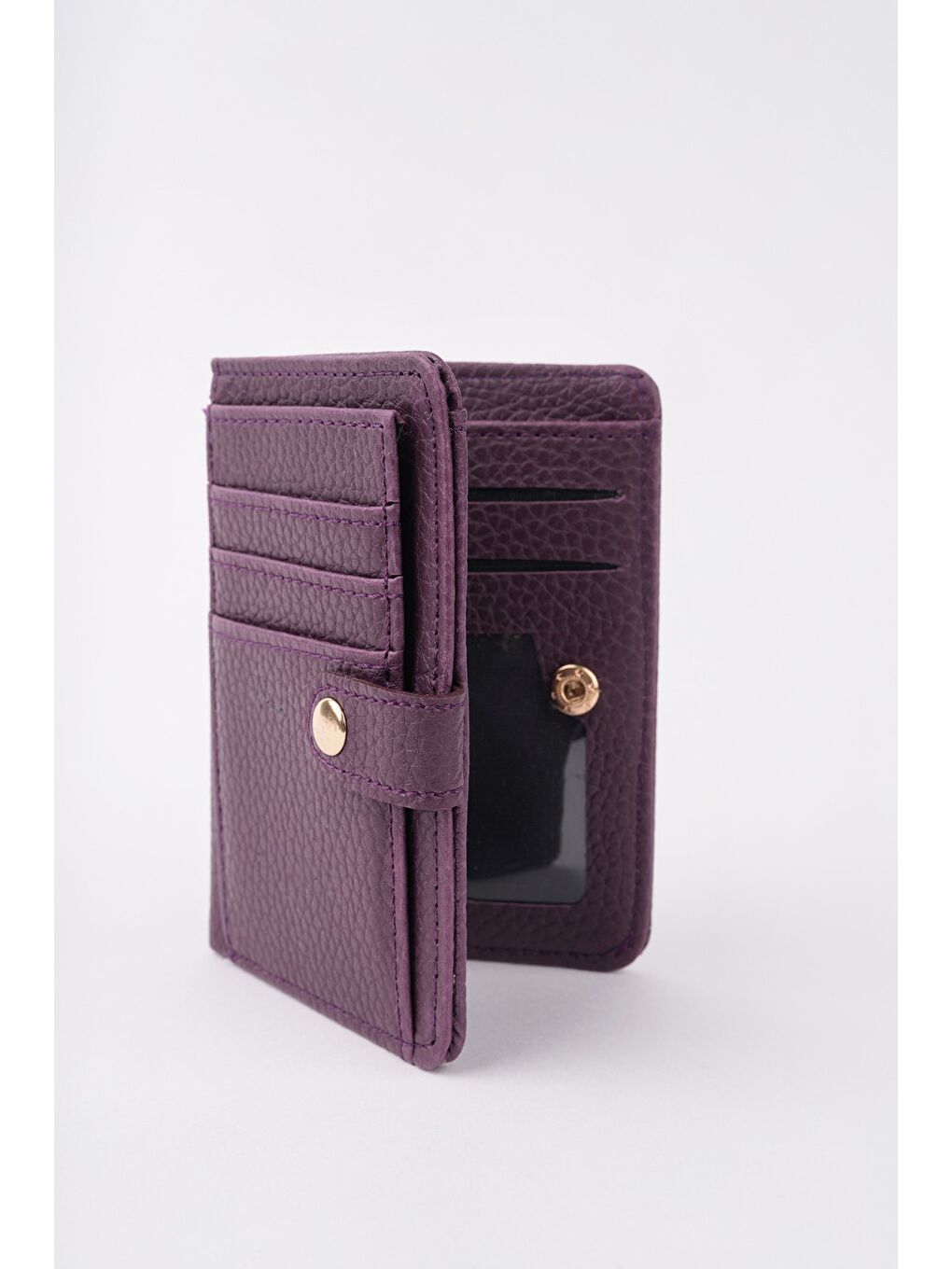 Mor ARYA Bozuk & Kağıt Para Bölmeli Fermuarlı Kartlık Kadın Cüzdan
