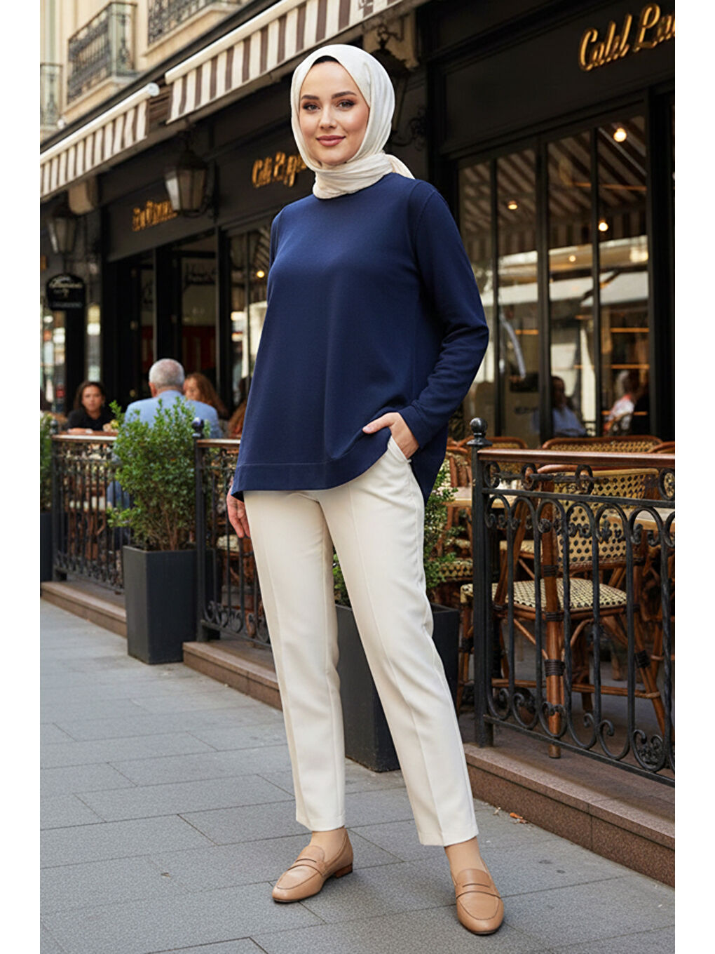 Basic Triko Tunik 902 Lacivert-3