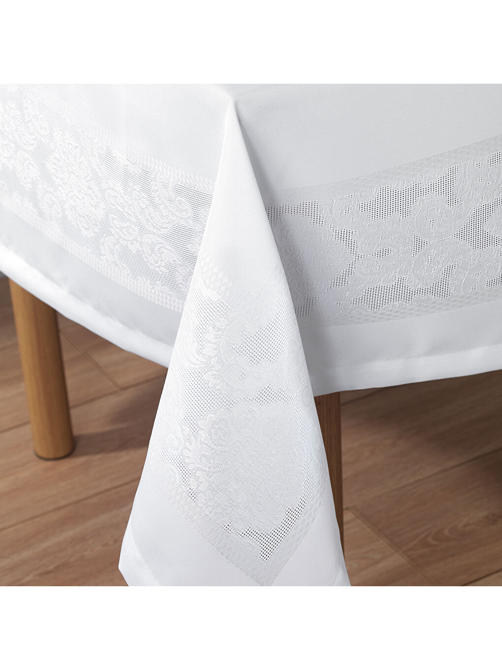 Home Amar Masa Örtüsü 150x220cm 1 Parça - Beyaz-1