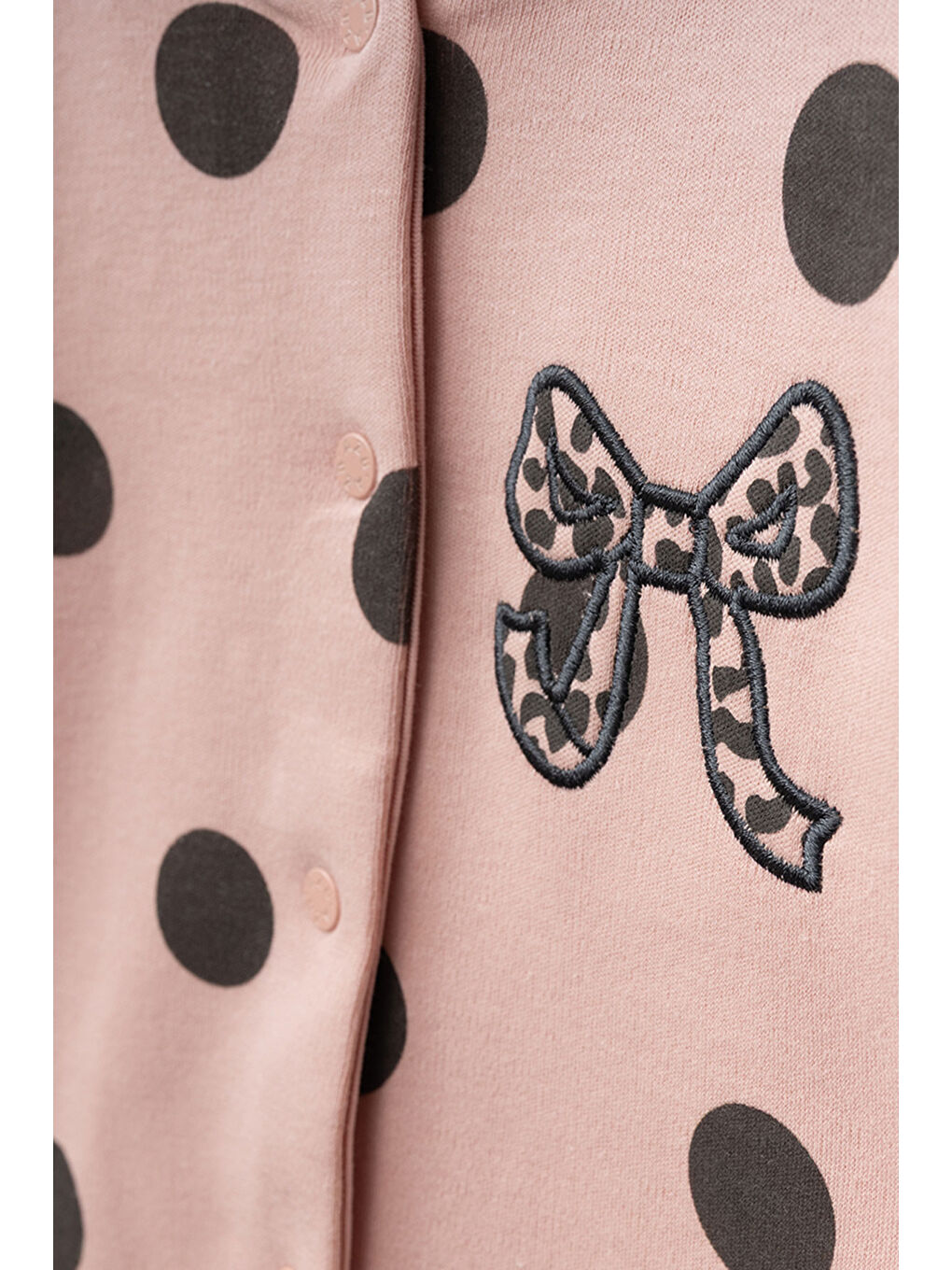 Pembe Kız Bebek Çıtçıtlı Fiyonk Nakişli Patikli Tulum 0 Ay 6 Ay-1