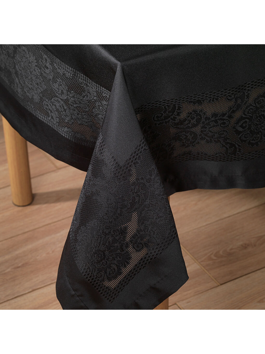 Home Amar Masa Örtüsü 150x220cm 1 Parça - Siyah-1
