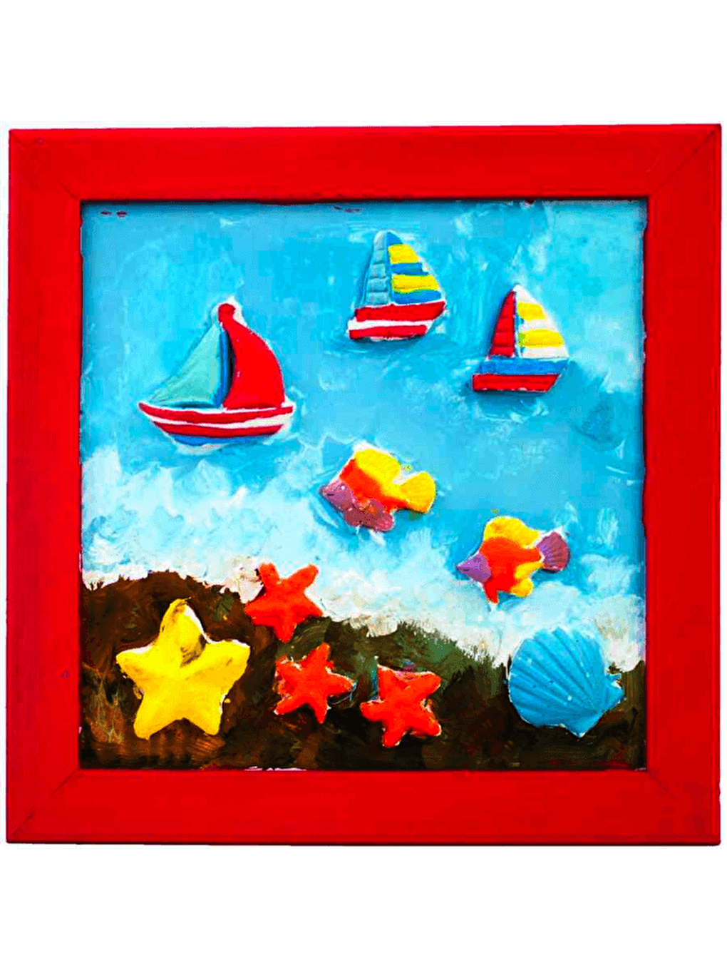 Artebella Karışık Seramik Pano Boyama 20x20cm 3D-07 - 1