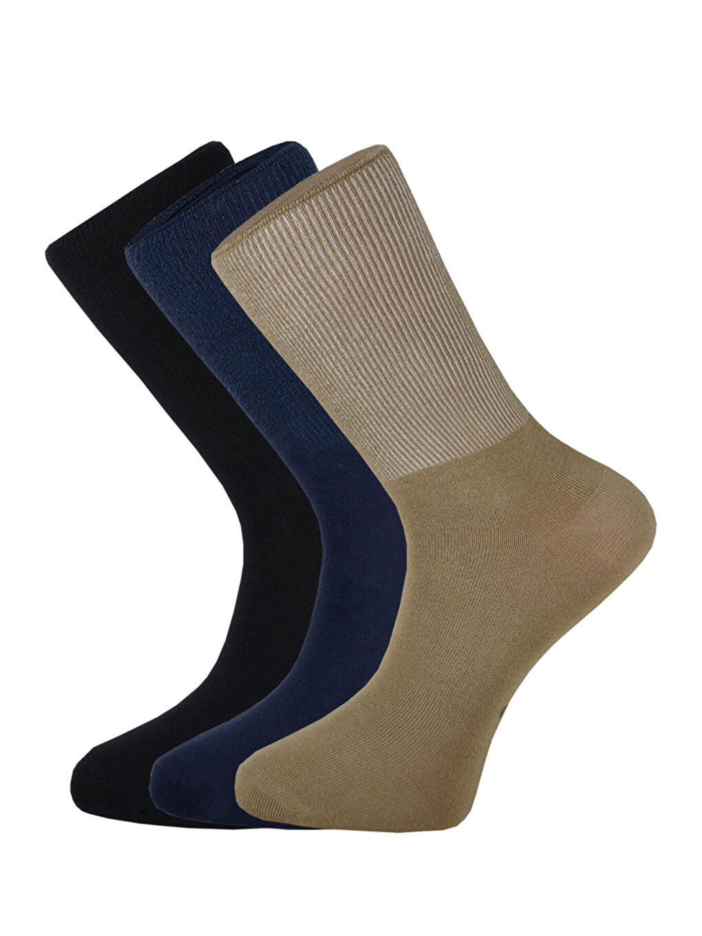Karışık Unisex 3 Çift Diyabet (ŞEKER) Çorap Renkli