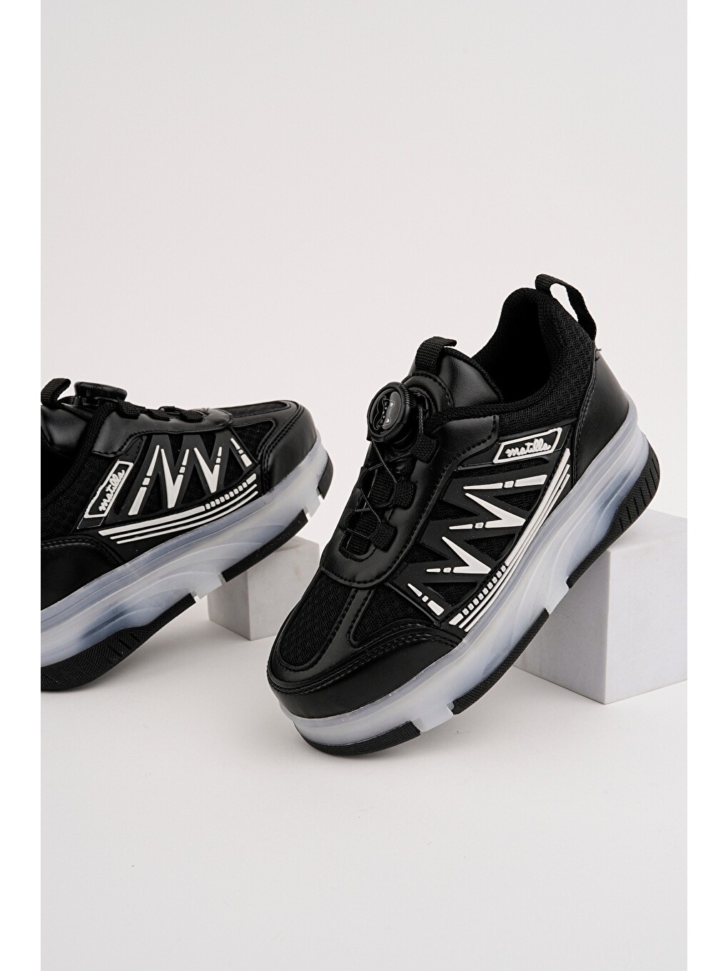 Siyah SKY Çocuk Işıklı Patenli Tekerlekli Sneaker Spor Ayakkabı-6