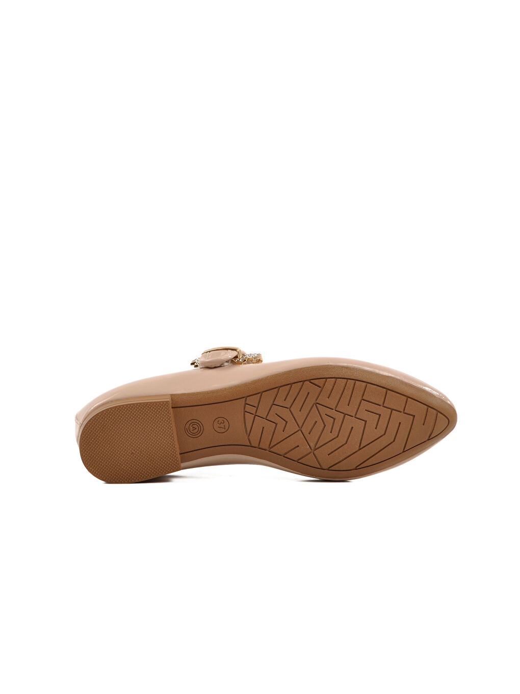 Bej Rugan Taşlı Hafif Kadın Abiye Ayakkabı 354156 Z-4