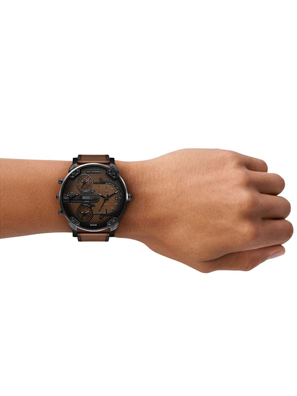 Kahverengi DZ7492 Erkek Kol Saati-3