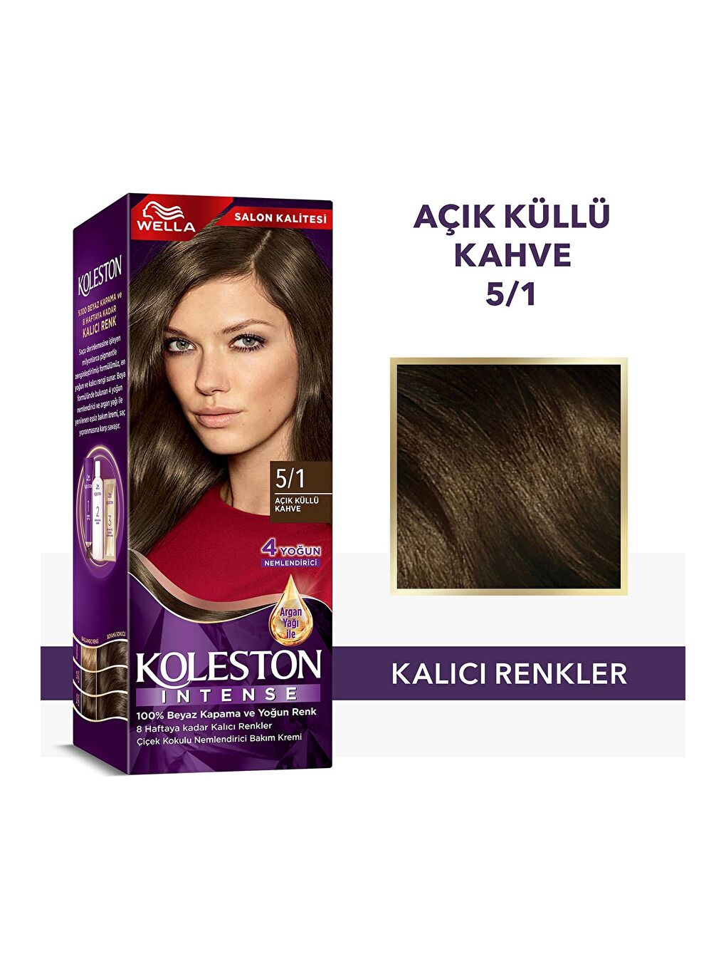 Wella Renksiz Koleston Intense Saç Boyası 5/1 Ekstra Küllü Kahve