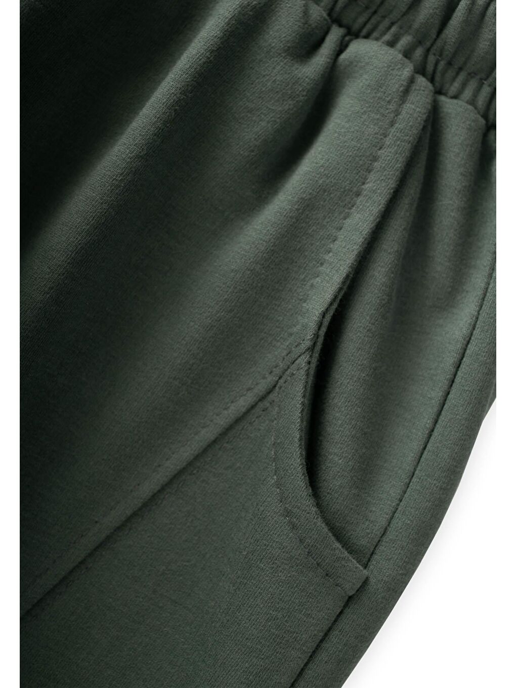 Paçalı Eşofman 8-12 Yaş Haki Yeşil-2