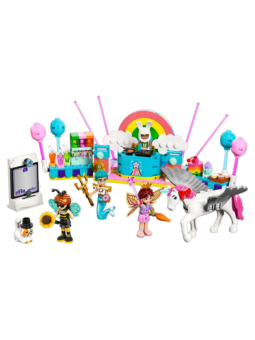 Friends Tek Boynuzlu At ve Peri ile Kostüm Partisi 42661-4