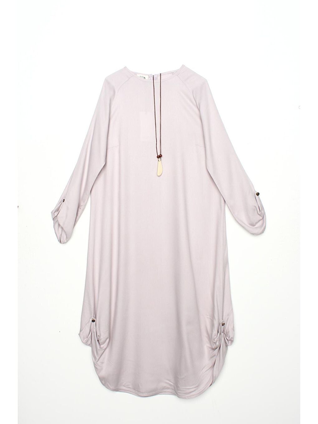 Açık Lila Reglan Kol Kolyeli Viskon Tunik-4