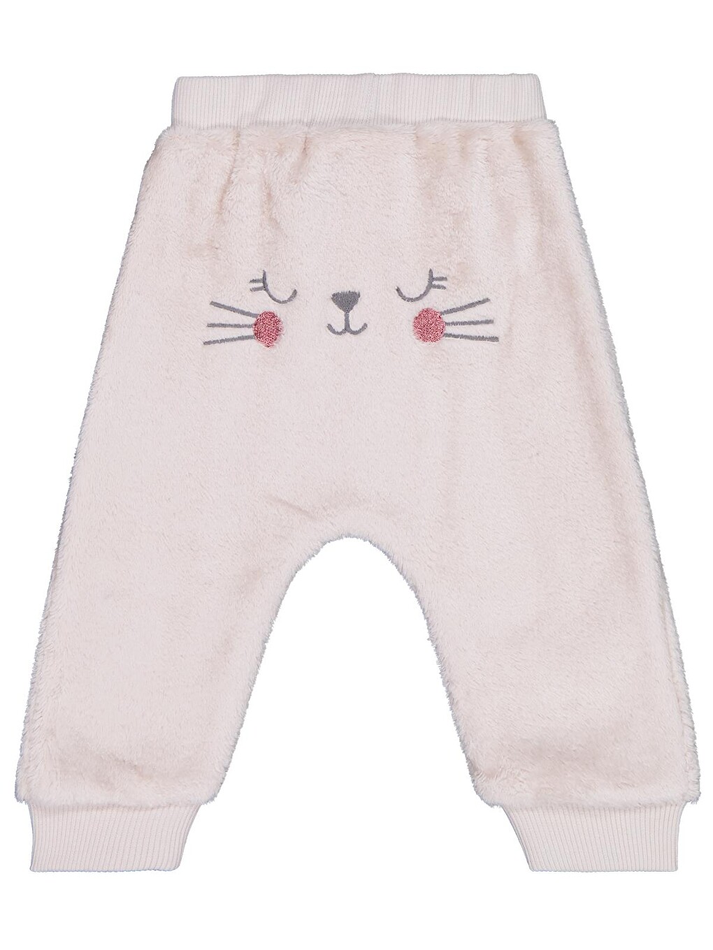 Baby Bel Fiyonklu Meow Nakışlı 6-18 Ay Eşofman Altı - Bej-1
