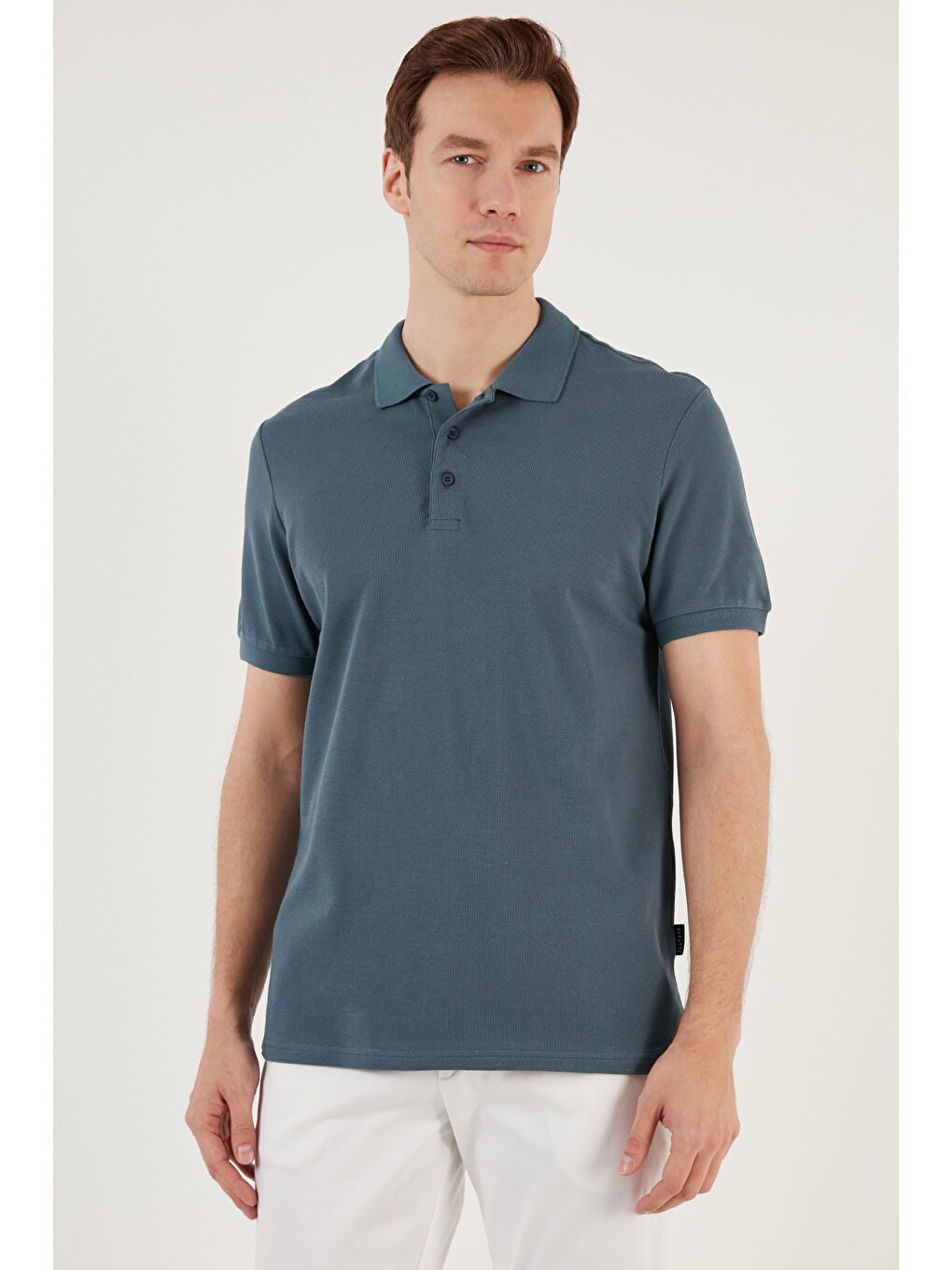 Siyah Pamuklu Regular Fit Düğmeli Polo Yaka 3'lü Paket %100 Pamuk Tişört 5902127S3-2