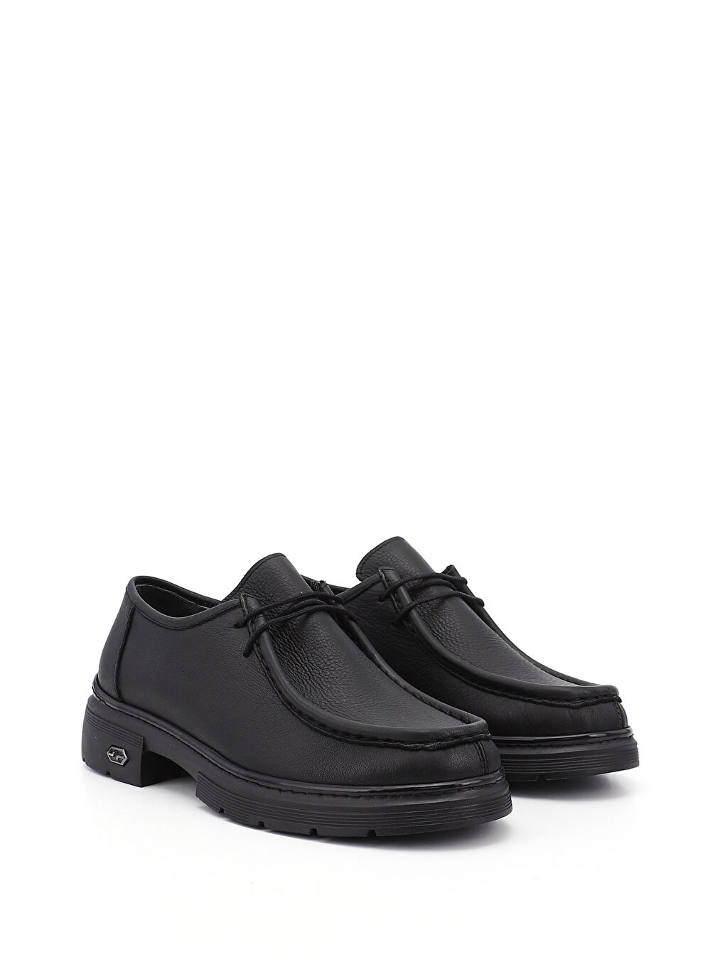 Mor Kadın ZÜMRÜT-SİYAH Bağcıklı Hakiki Deri Comfort Ayakkabı-1