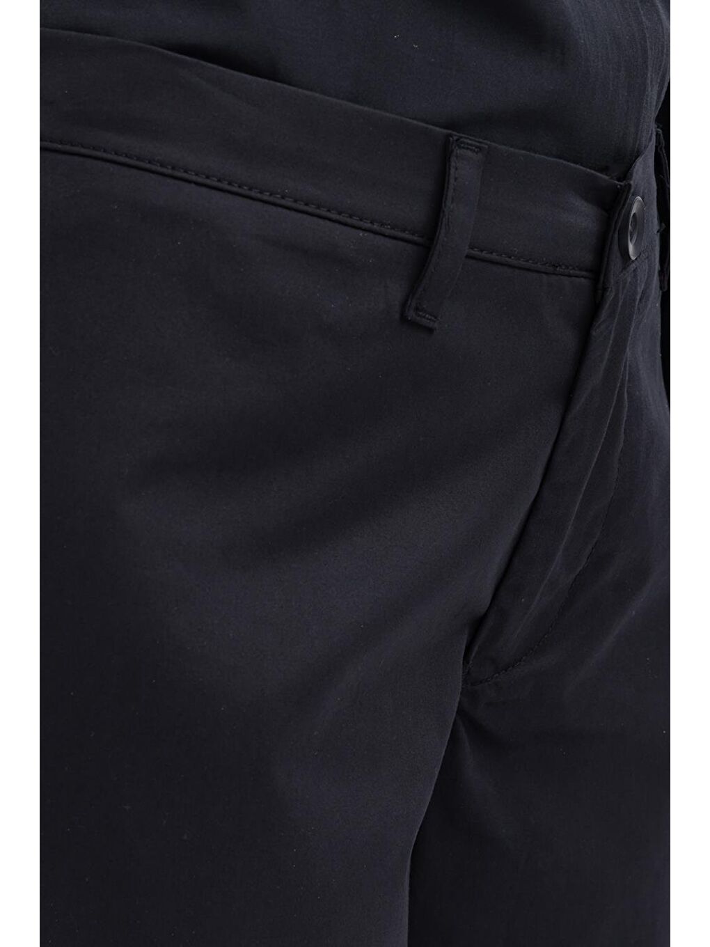 Siyah-Geniş Paça Elastanlı Pantolon-4