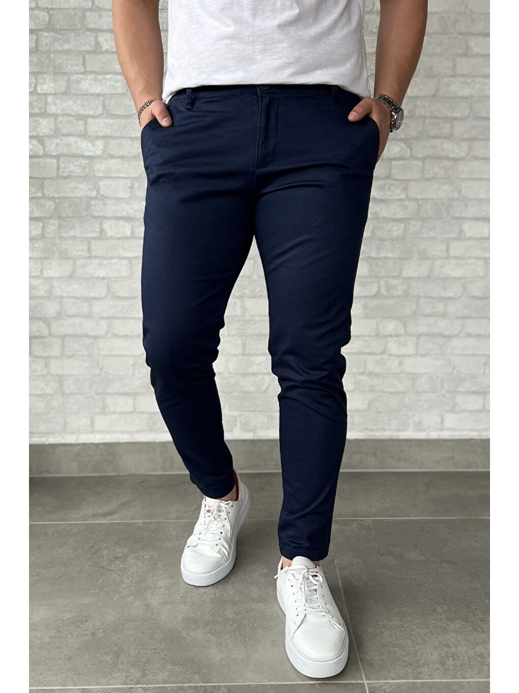 Lacivert Erkek Gabardin Büyük Beden Pantolon