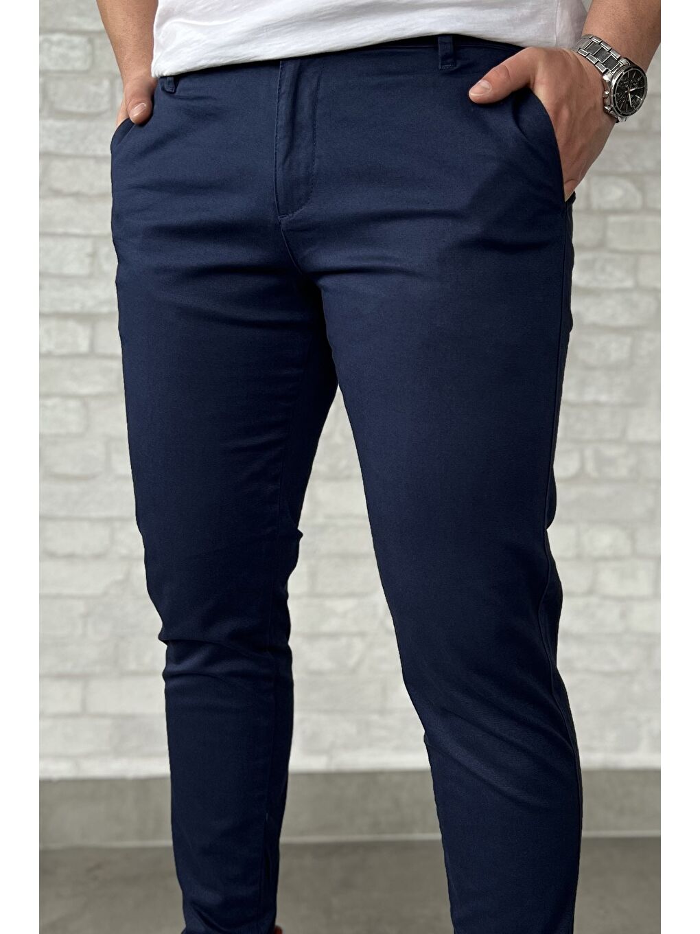 Lacivert Erkek Gabardin Büyük Beden Pantolon-2