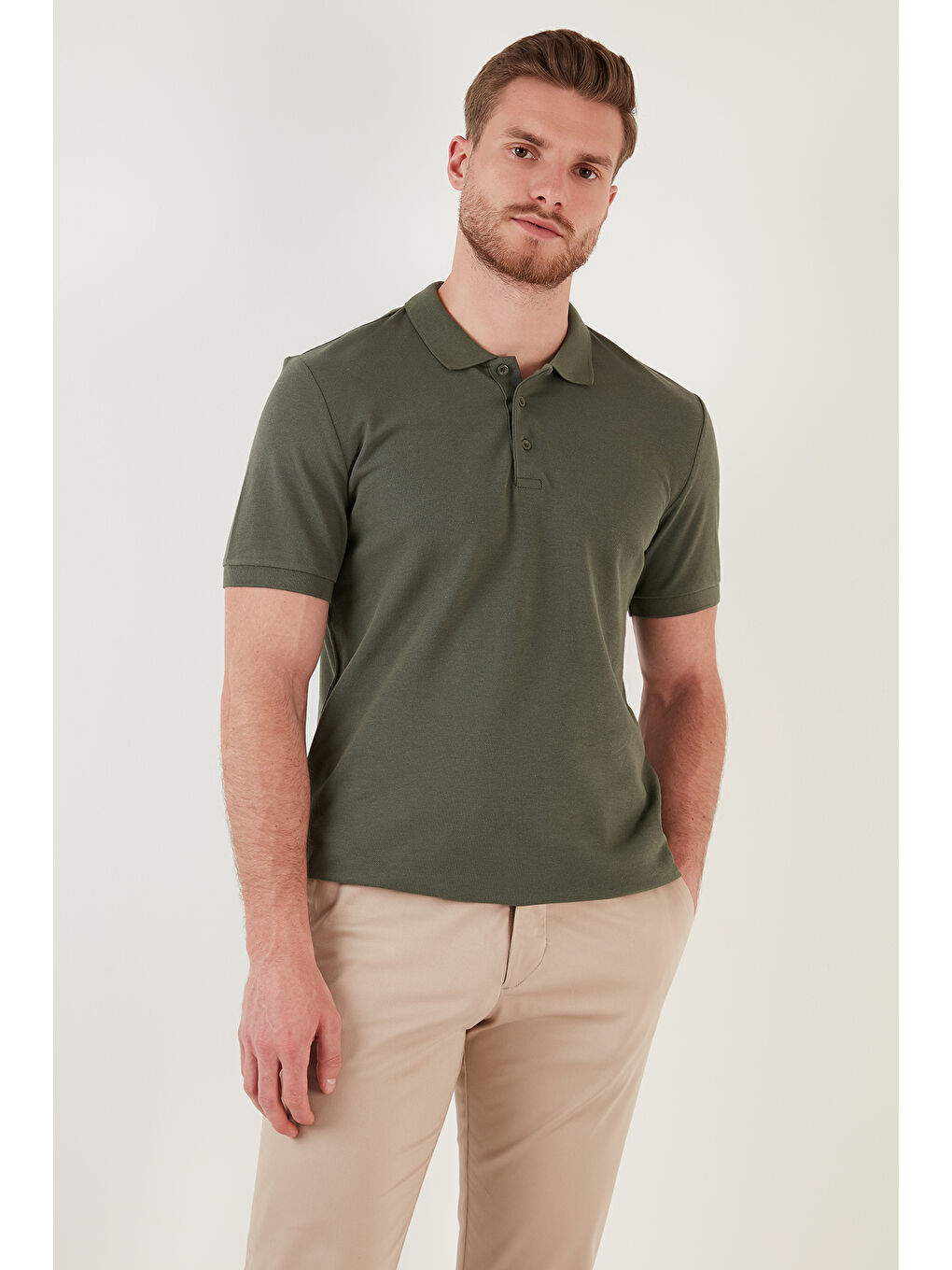 Siyah Pamuklu Regular Fit Düğmeli Polo Yaka 5'li Paket T Shirt 5902127S5-5