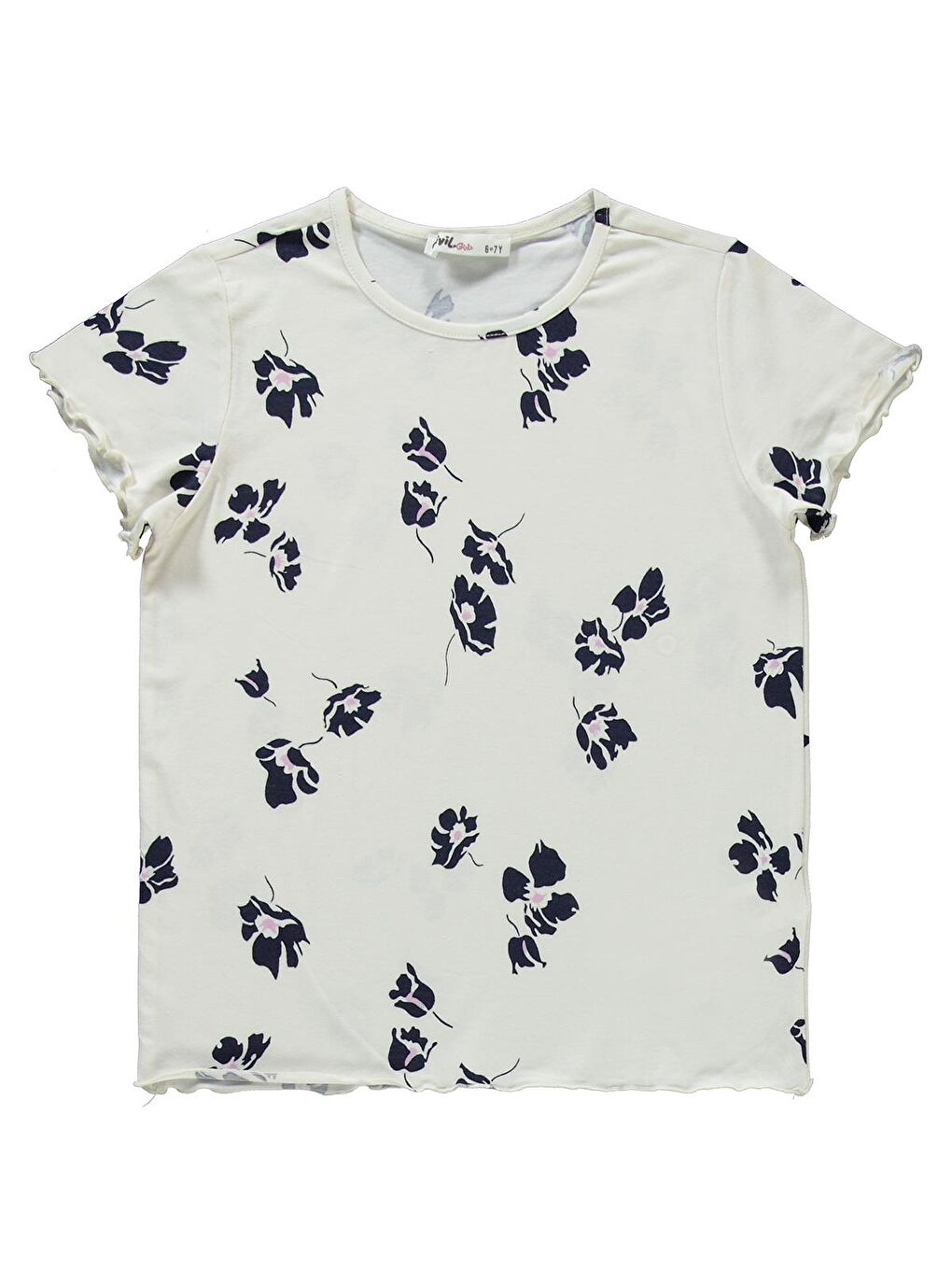 Kız Çocuk Pijama Takımı 6-9 Yaş Ekru-2