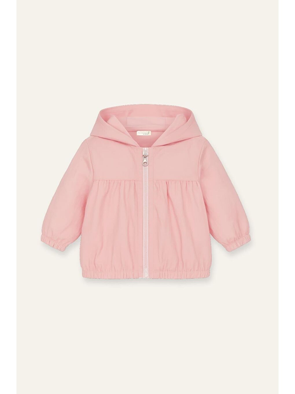 Pembe Kız Bebek Yağmurluk Detaylı 3'Lü Takım  - Pudra-5