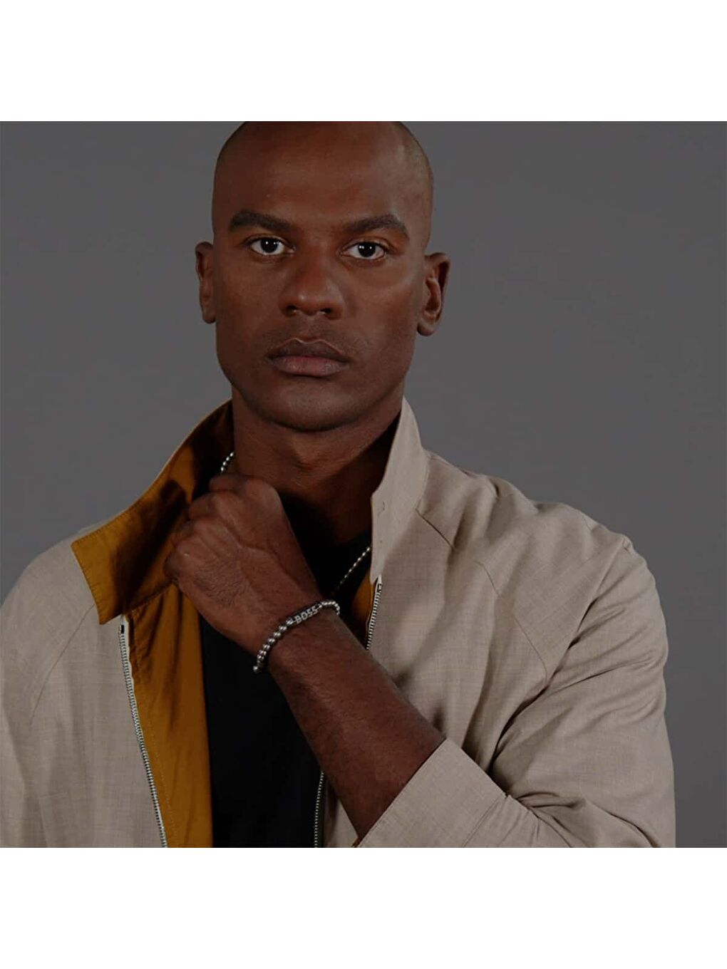 Gri HBJ1580658M Erkek Bileklik-2