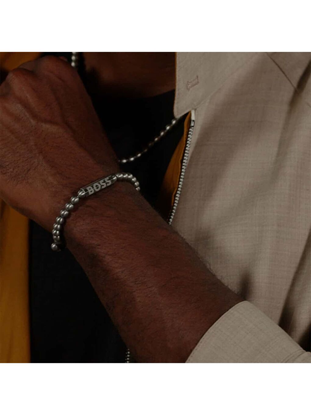 Gri HBJ1580658M Erkek Bileklik-3