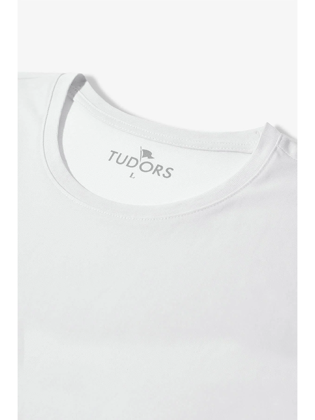 Unisex 5'Li Paket Beyaz Slim Fit Dar Kesim %100 Pamuk Bisiklet Yaka Tişört-3