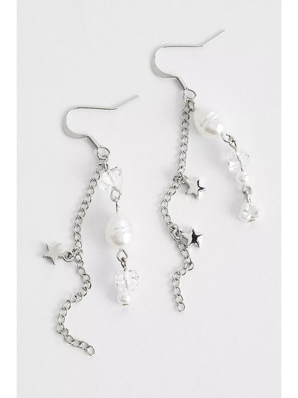 Gri Okyanus Charm Halka Küpeler