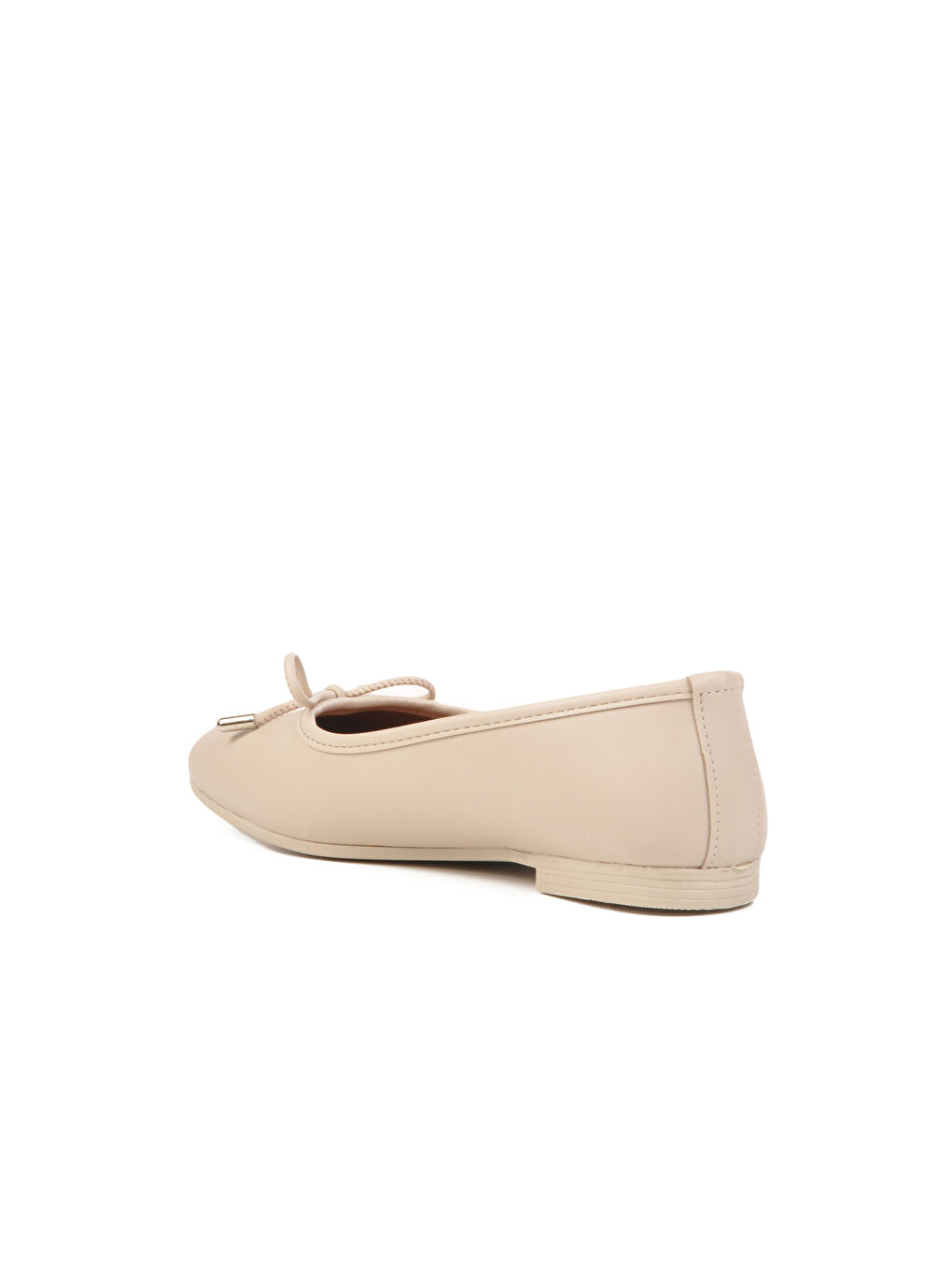 Ekru Krem İnce Taban Hafif Kadın Babet B-34 Z-3