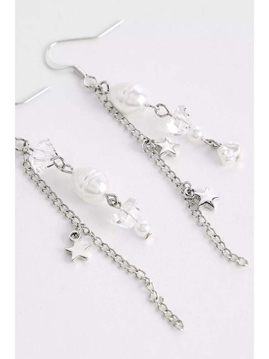 Gri Okyanus Charm Halka Küpeler-2