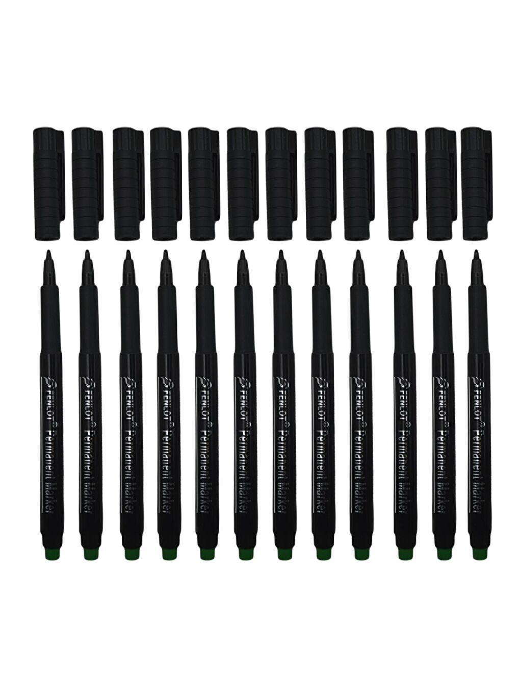 Fenlot Permanent Cd Dvd Asetat Kalemi Silgili M Uç Siyah 12 Adet